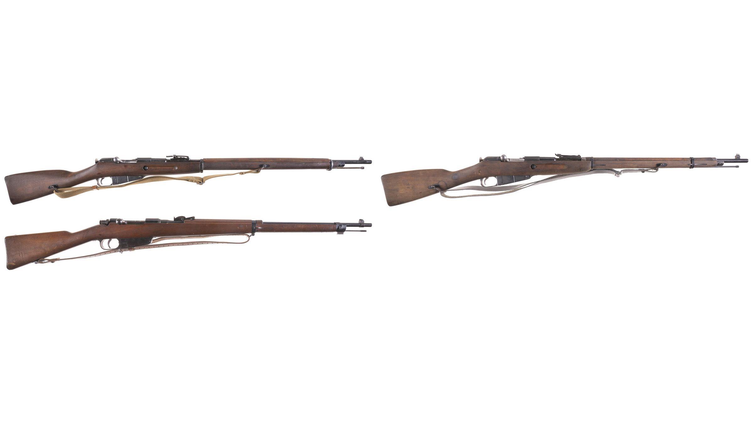 Three Military Bolt Action Rifles