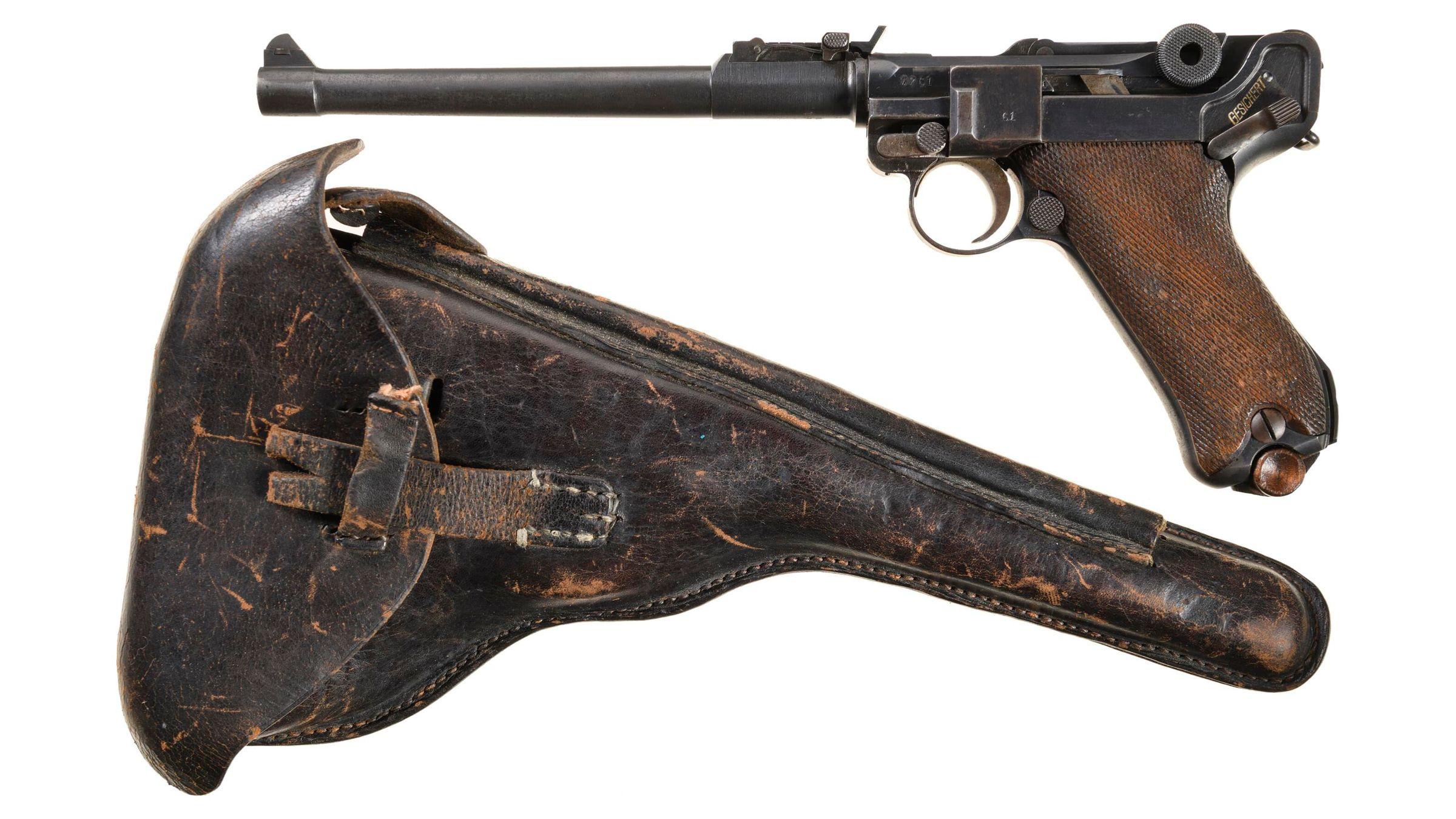 DWM "1917" Dated Model 1914 Artillery Luger Pistol