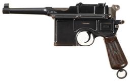 Two Mauser Broomhandle Semi-Automatic Pistols
