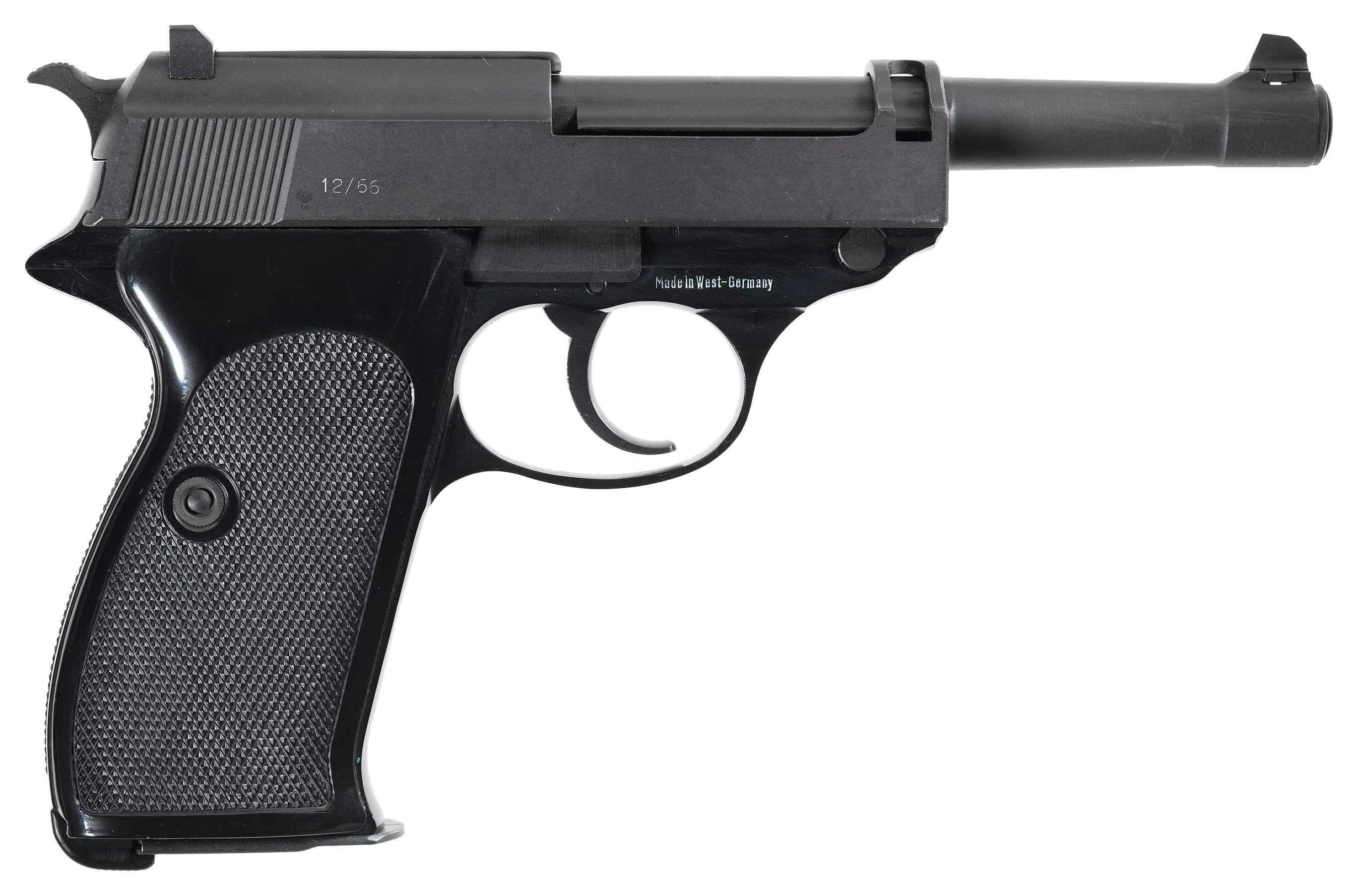 Two West German Walther Semi-Automatic Pistols with Accessories