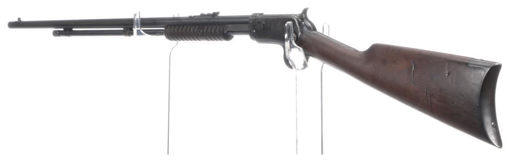 Two Winchester Model 1890 Slide Action Rifles