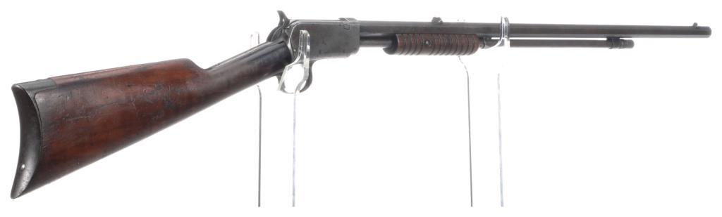 Two Winchester Model 1890 Slide Action Rifles