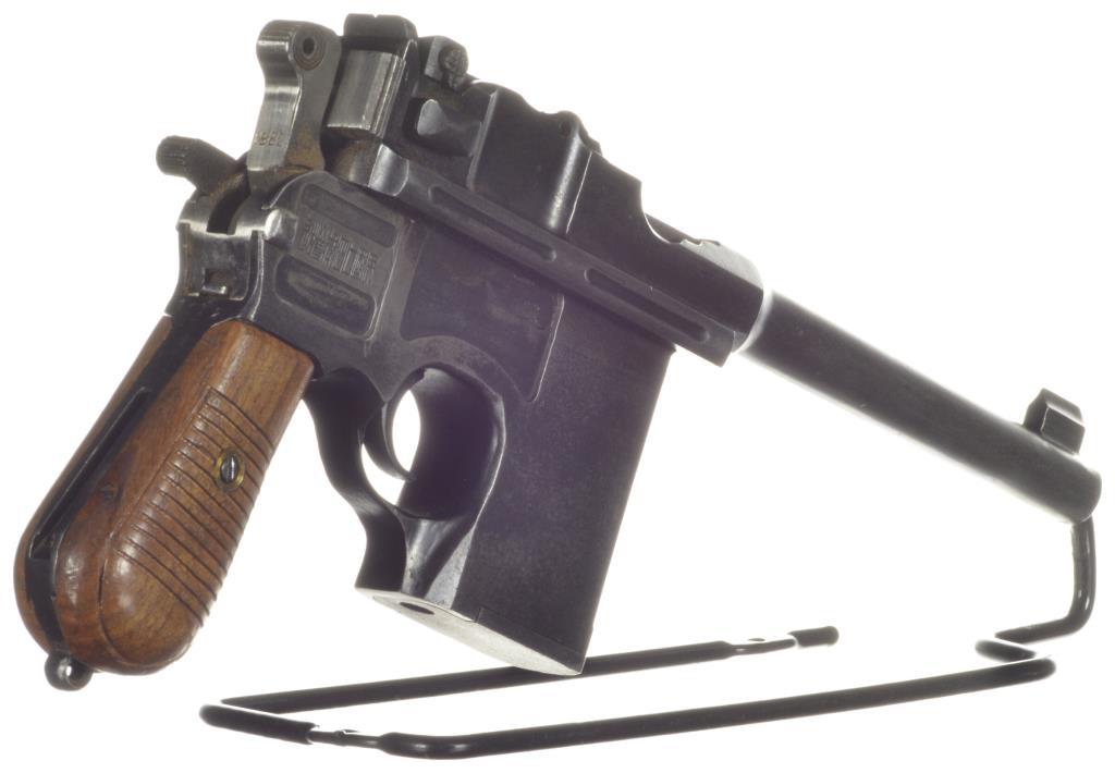 Chinese Copy of a Mauser Broomhandle Semi-Automatic Pistol