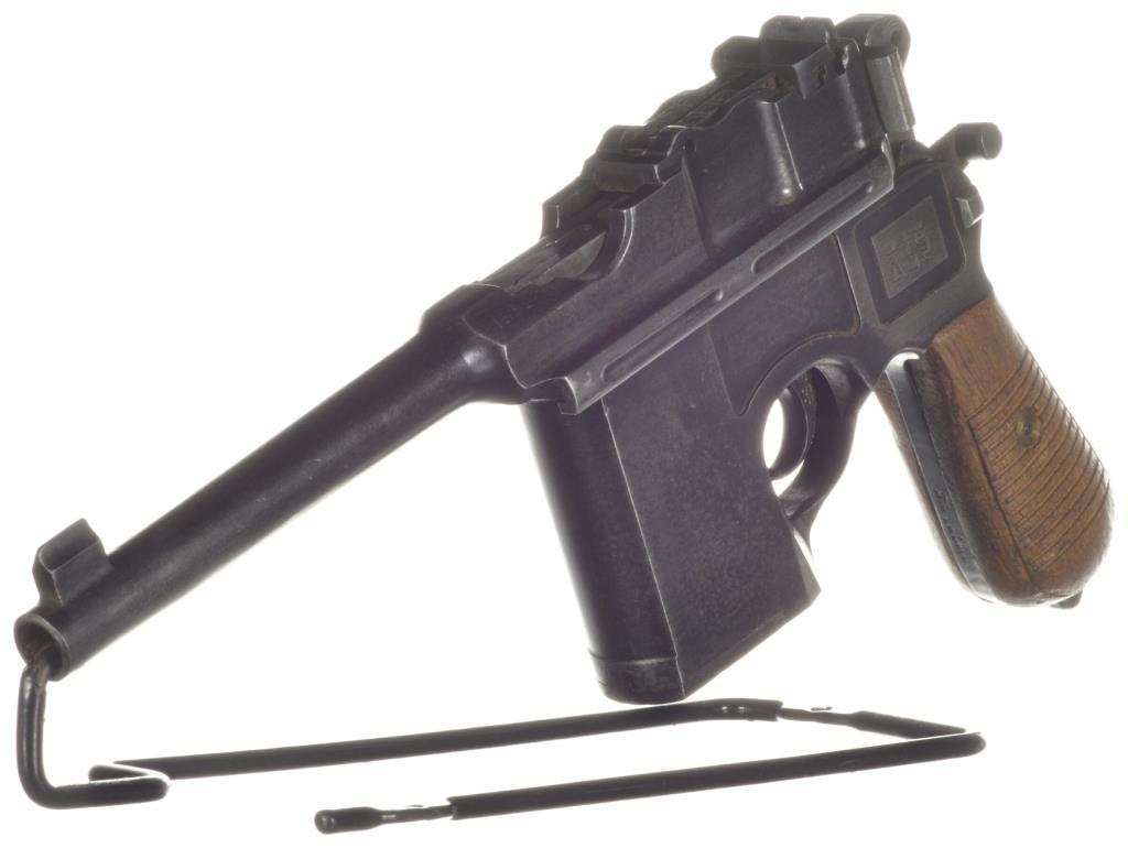 Chinese Copy of a Mauser Broomhandle Semi-Automatic Pistol