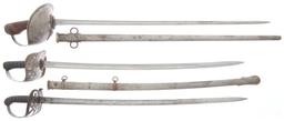 Three Military Swords