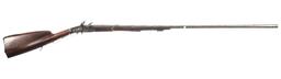 Highly Unusual Two-Shot, Single Barrel Flintlock Shotgun