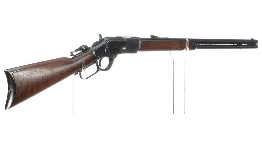 Antique Winchester Model 1873 Lever Action Rifle