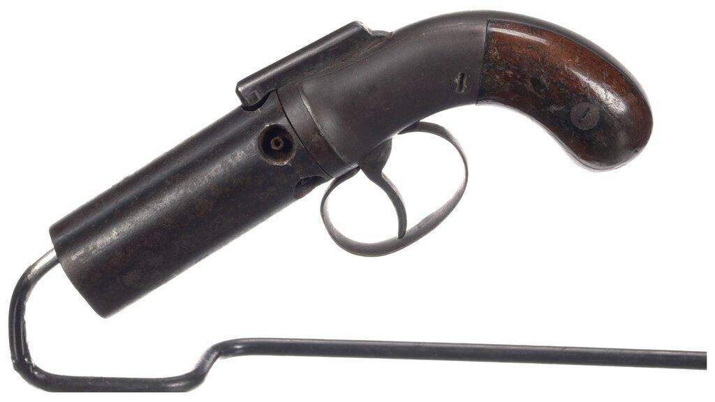 Three American Percussion Pepperboxes