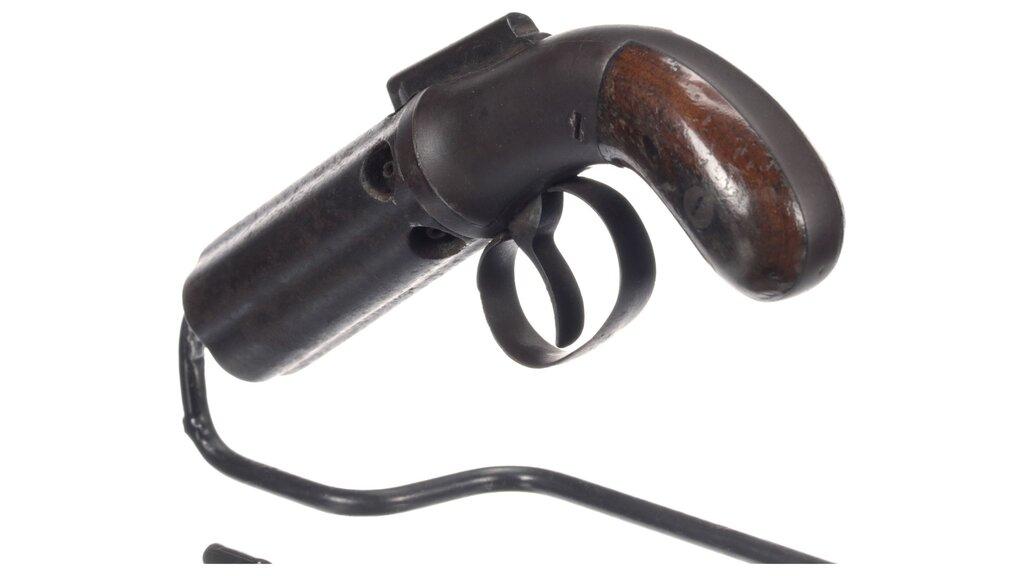 Three American Percussion Pepperboxes