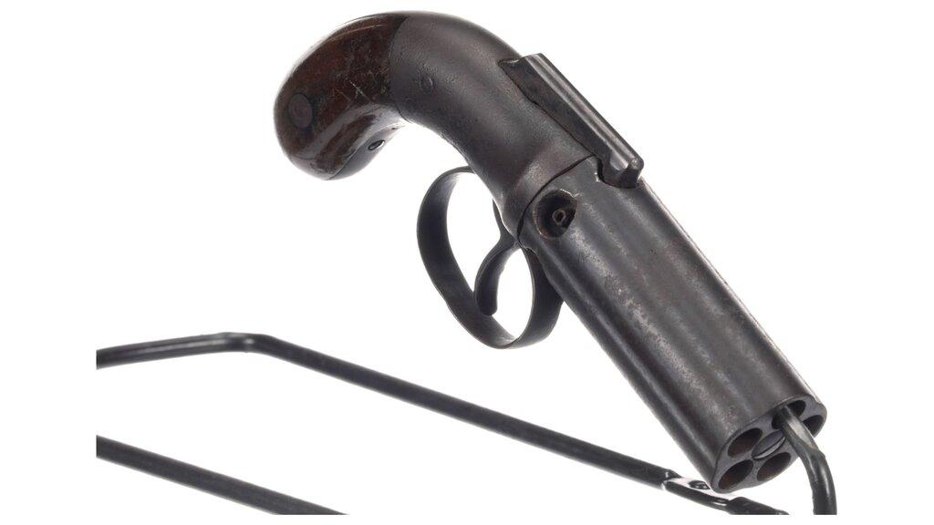 Three American Percussion Pepperboxes