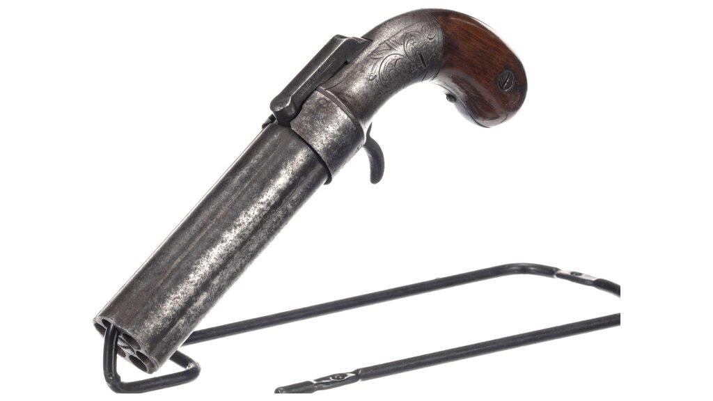 Three American Percussion Pepperboxes
