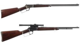 Two Marlin Lever Action Rimfire Rifles