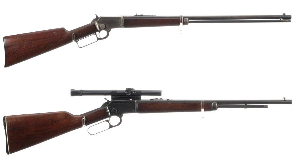 Two Marlin Lever Action Rimfire Rifles