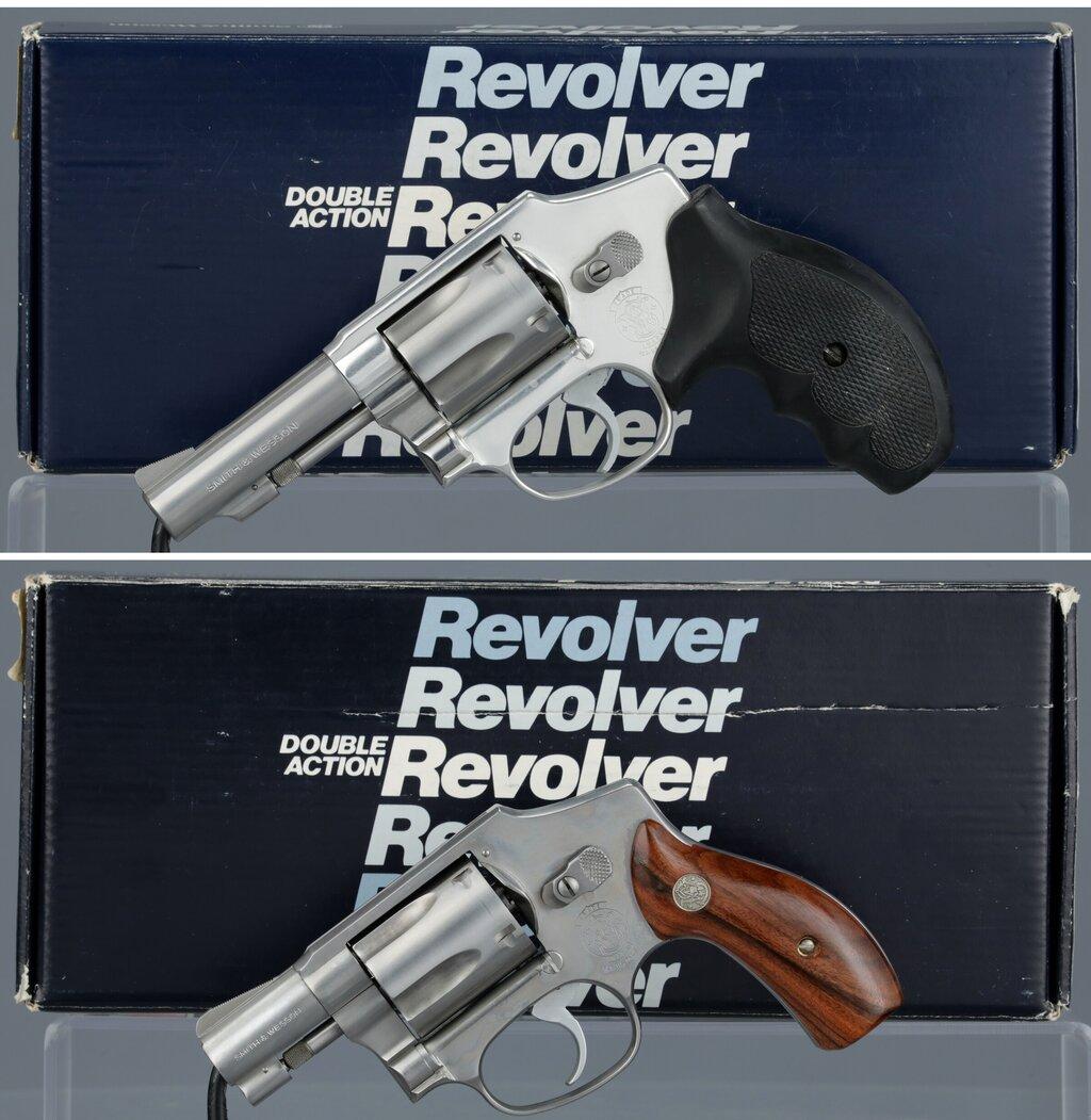 Two Smith & Wesson Double Action Revolvers with Boxes