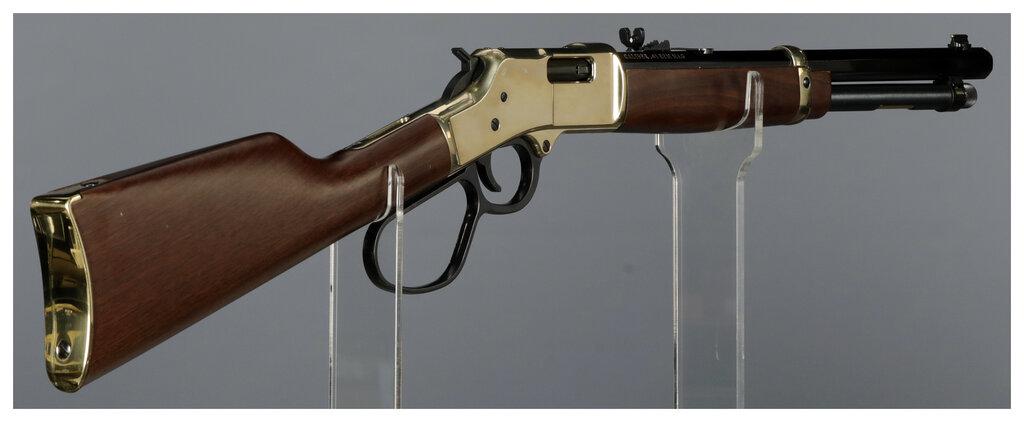 Two Henry Repeating Arms Lever Action Rifles with Boxes