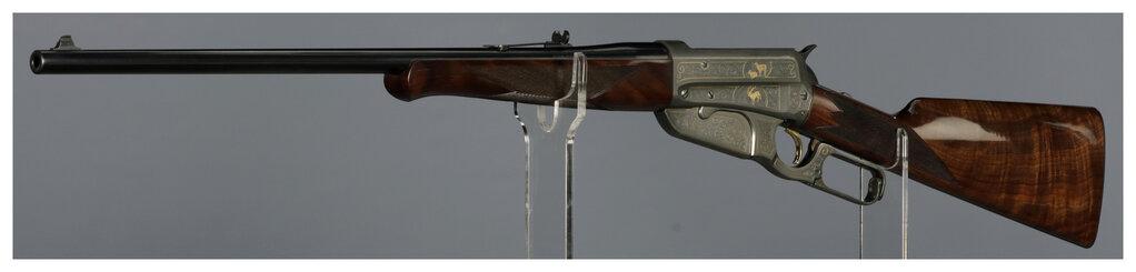 Engraved Winchester Model 1895 High Grade Lever Action Rifle