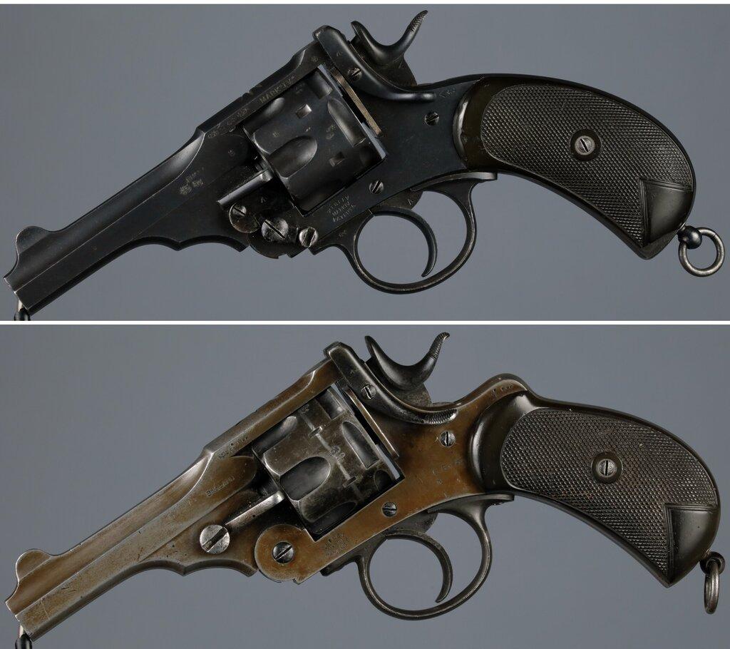 Two Webley Double Action Revolvers