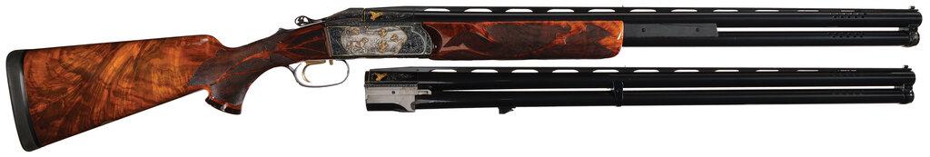 Angelo Bee Engraved Krieghoff K-32 Over/Under Shotgun