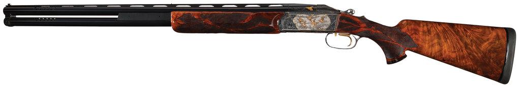 Angelo Bee Engraved Krieghoff K-32 Over/Under Shotgun