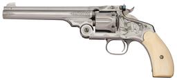 Game Scene Engraved Smith & Wesson New Model No. 3 Revolver