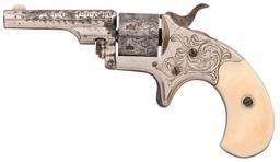 Factory Engraved Colt Open Top Pocket Spur Trigger Revolver