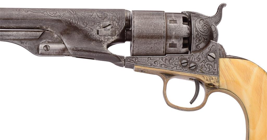 Factory Engraved Colt Model 1860 Army Percussion Revolver