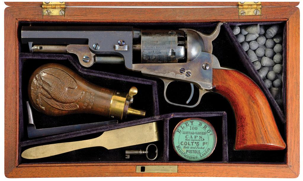 Cased Colt Model 1849 Pocket Percussion Revolver