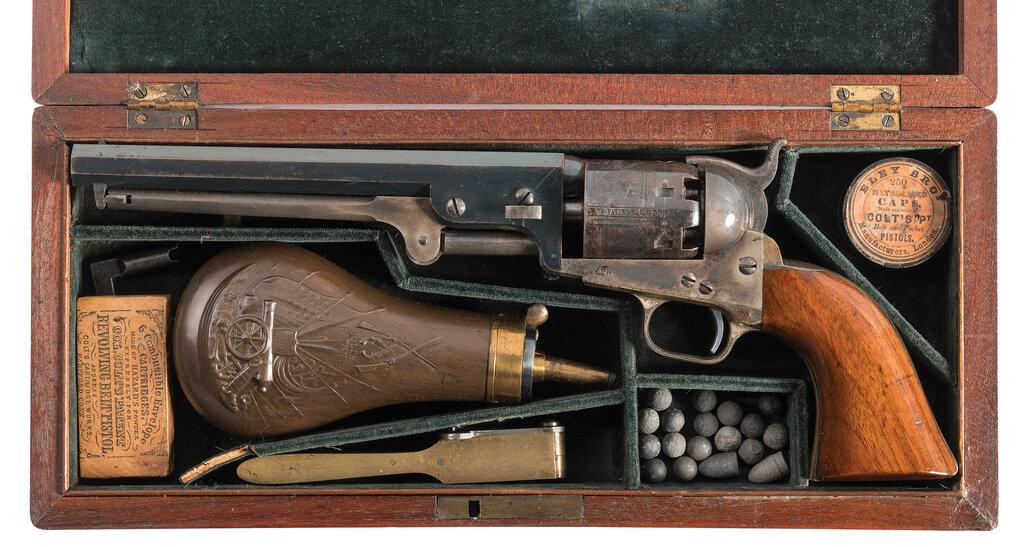 Cased Colt Model 1851 Navy Percussion Revolver