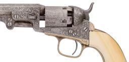 Factory Engraved Colt Model 1849 Pocket Percussion Revolver