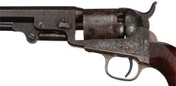 Gustave Young Factory Engraved Colt Model 1849 Pocket Revolver