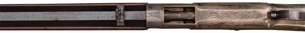 Silver-Plated Factory Engraved Winchester 1866 Rifle