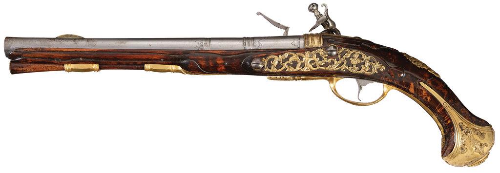 Pair of Nicolas Renier Dutch Flintlock Pistols