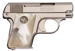 Nickel Plated Colt Model 1908 Vest Pocket Semi-Automatic Pistol