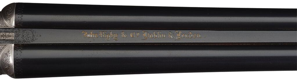 Engraved John Rigby & Co. Rising 3rd Bite Double Barrel Shotgun