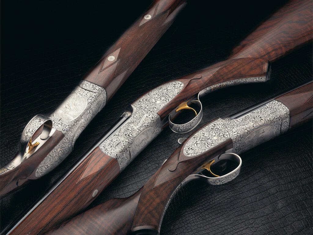 Trio of S. Coggan Engraved James Purdey & Sons 28 Gauge Shotguns