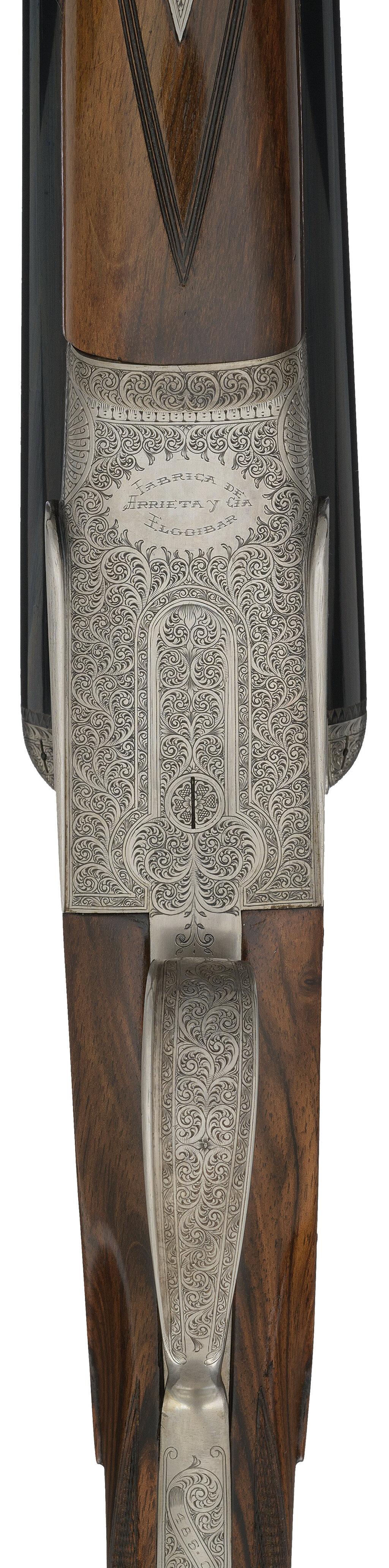 Pair of Arrieta Self-Opening Sidelock Double Barrel Shotguns