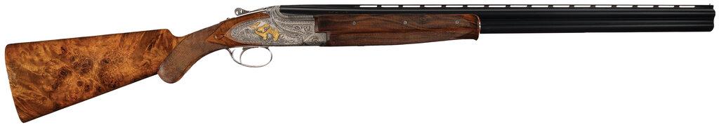 Lallemand Engraved Fabrique Nationale Superposed Shotgun