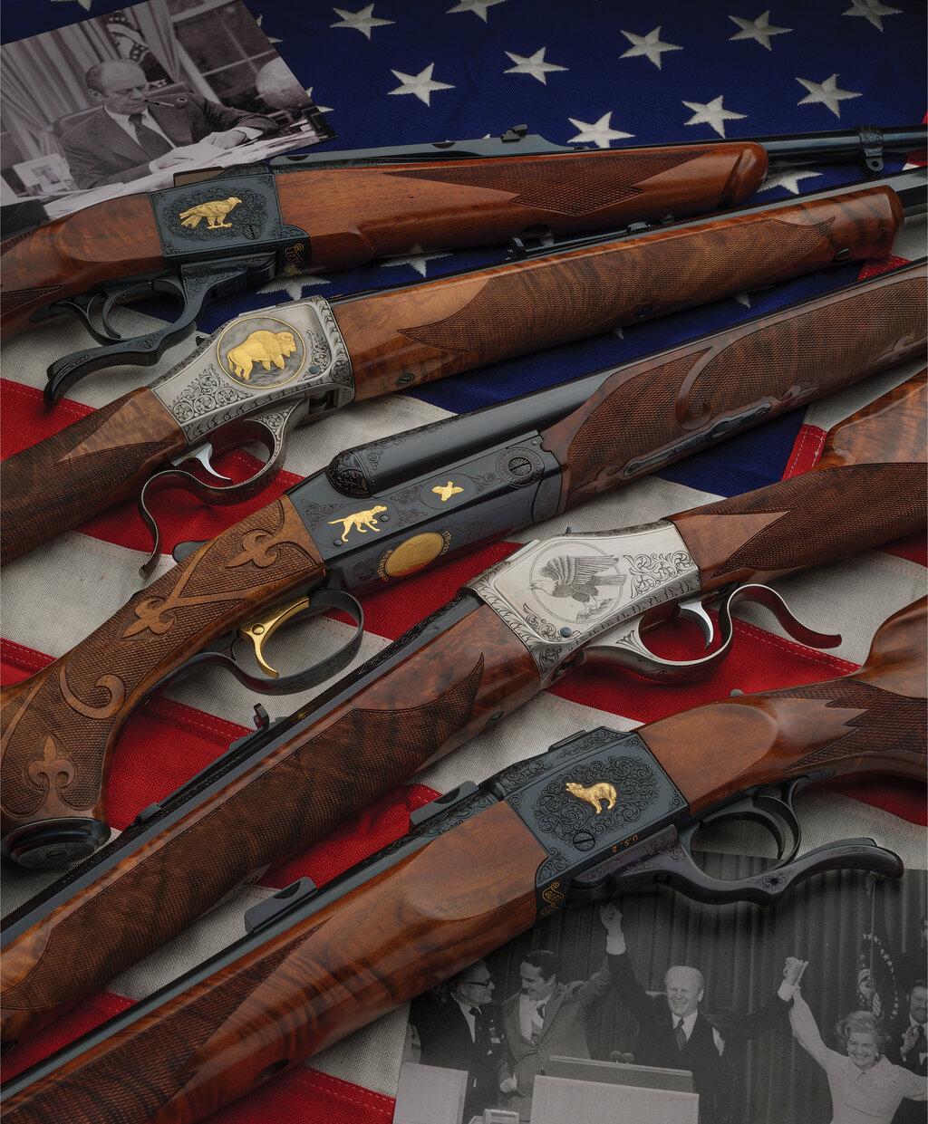 Winchester Model 21 Bicentennial Shotgun Given to President Ford