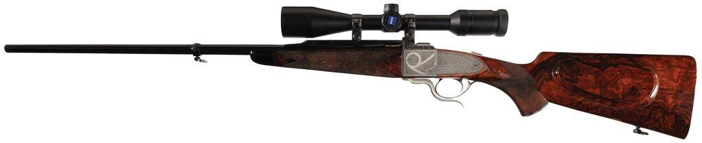 Engraved Dakota Arms Model 10 Rifle with Zeiss Scope