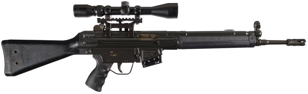 Pre-Ban Heckler & Koch HK 43 Semi-Automatic Rifle with Scope