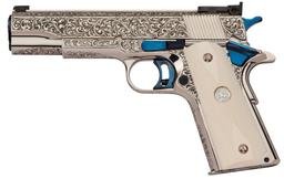 Engraved Colt Series 70 .38 Super National Match Gold Cup Pistol