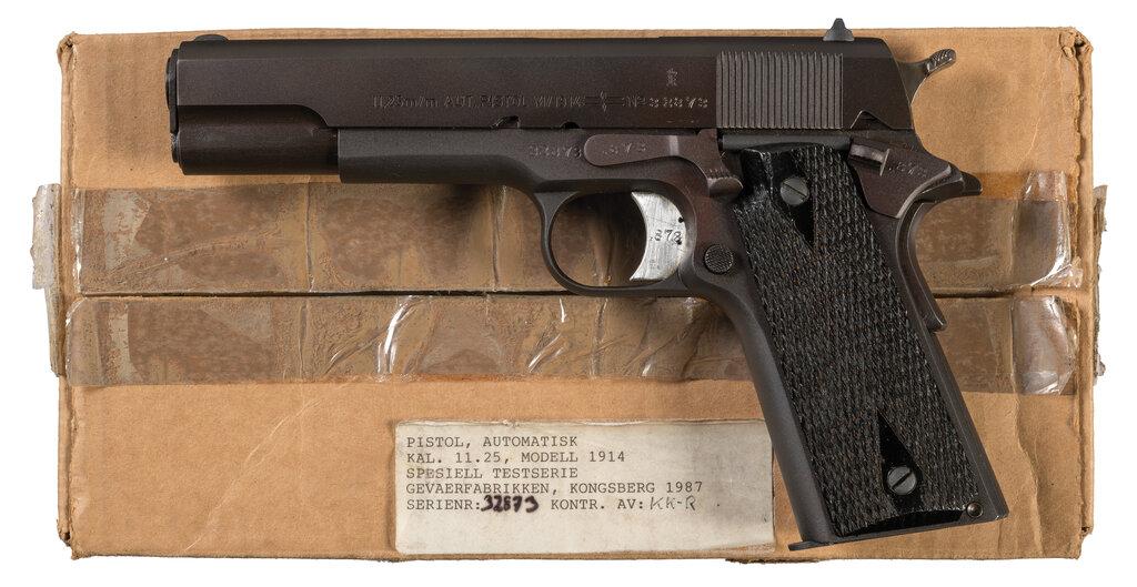 "1988" Dated Norwegian Kongsberg Model 1914 Pistol