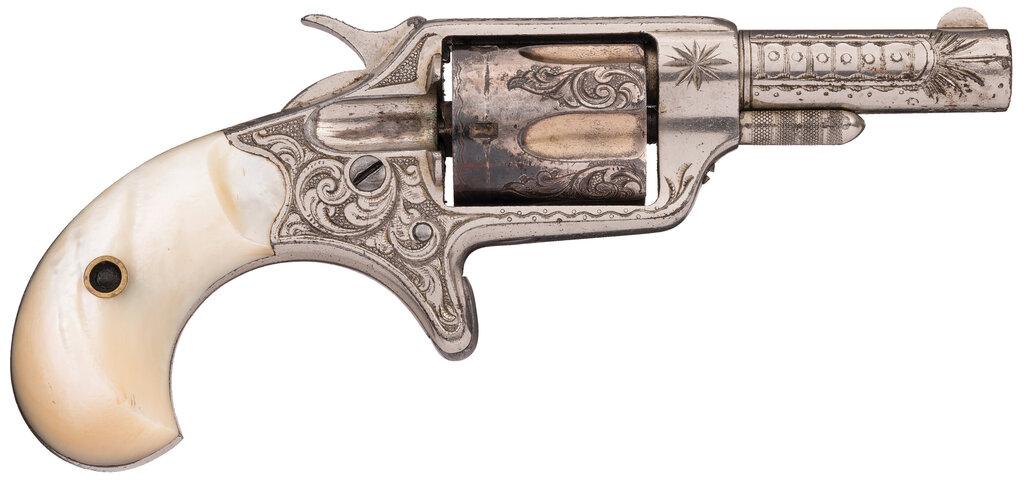 New York Engraved Colt New Line .32 Revolver with Case