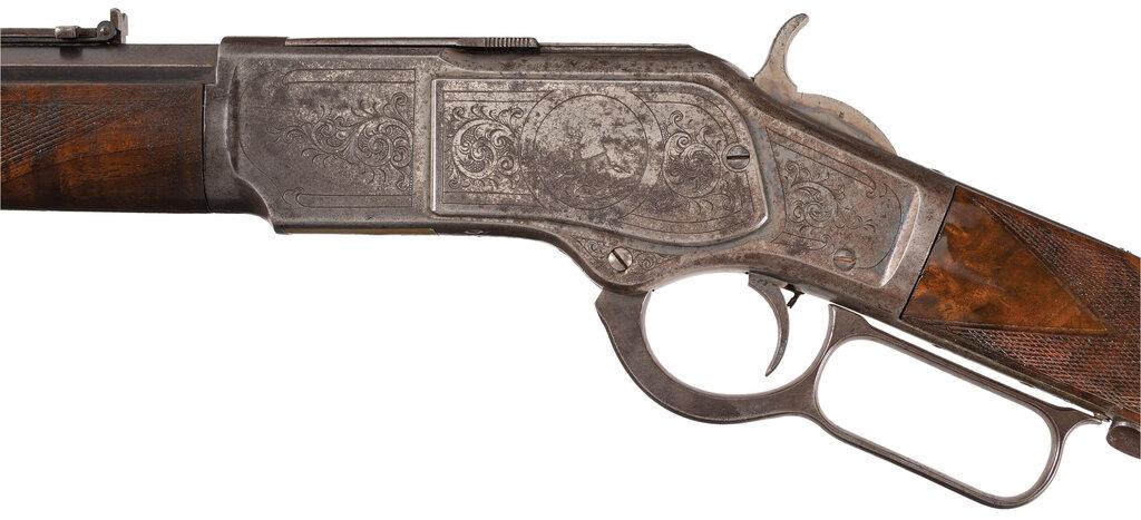 Special Order Factory Engraved Winchester Model 1873 Short Rifle