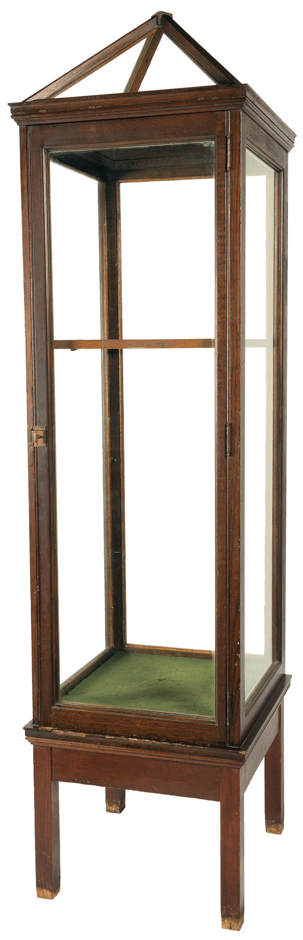 Glass Winchester Store Display Gun Cabinet