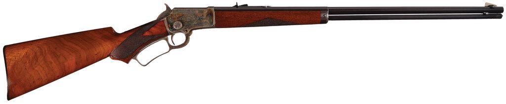 Factory Engraved Marlin Deluxe Model 1897 Lever Action Rifle