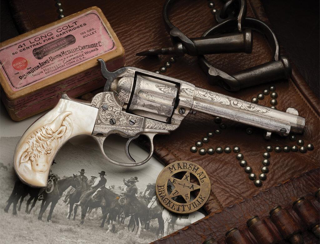 Texas Shipped Factory Engraved Colt Model 1877 Revolver