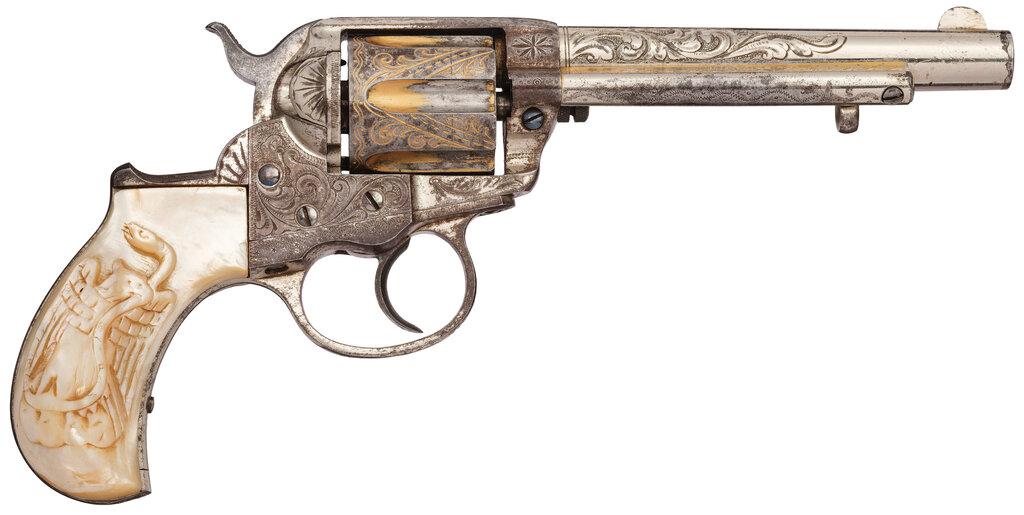 Factory Engraved Colt Model 1877 Thunderer Revolver