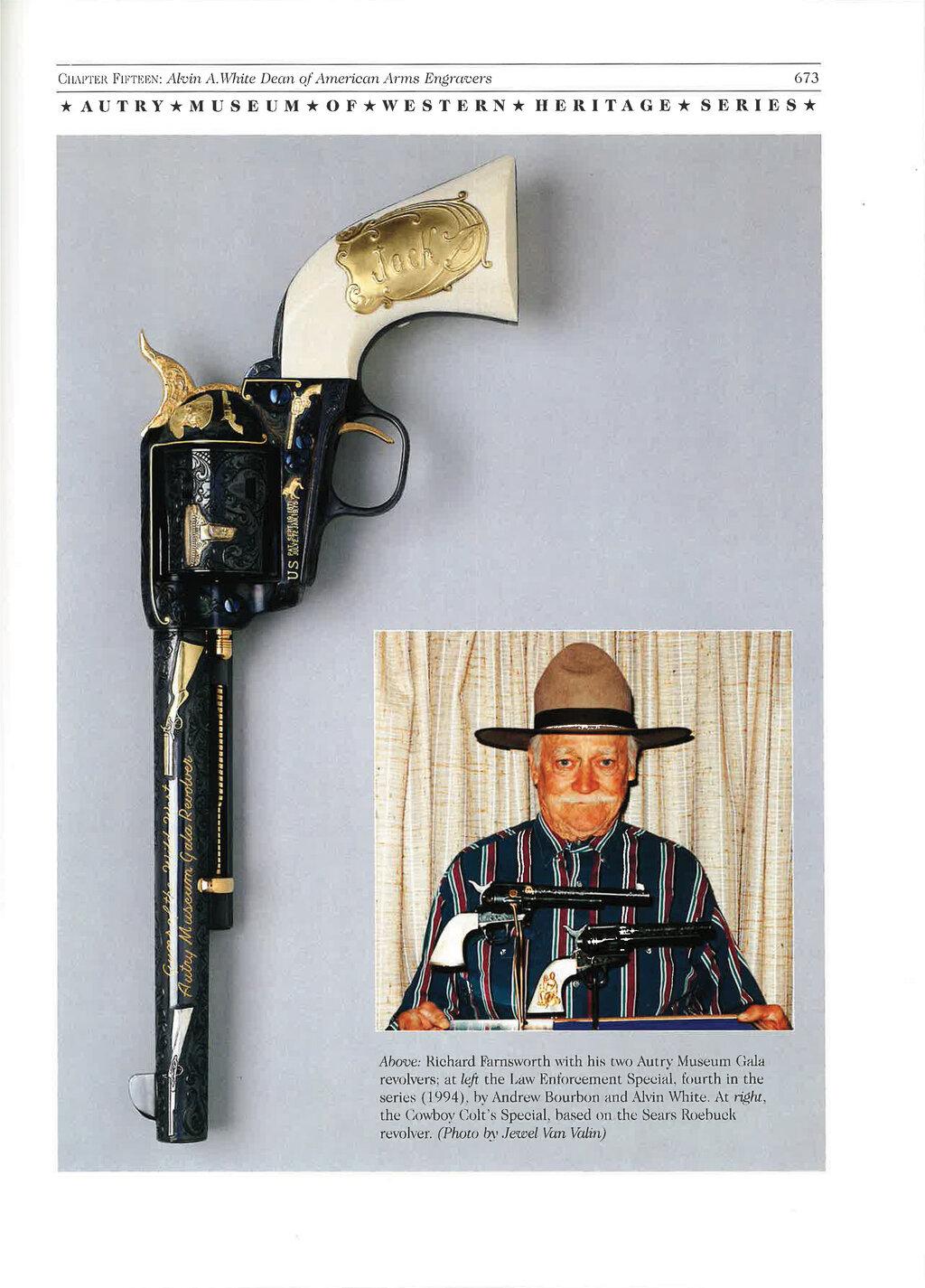 Alvin White Engraved Autry Museum 1996 Gala Colt SAA Revolver