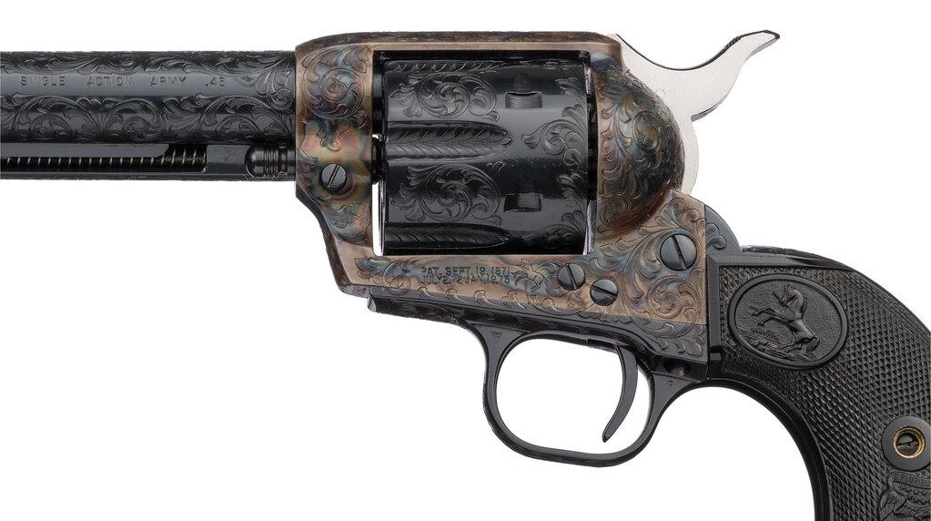 Factory Engraved Colt Third Generation Single Action Army